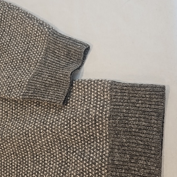 J. Crew Men's Lambs Wool Gray Jacquard Shawl Collar Knit Sweater Size XL - Picture 8 of 11